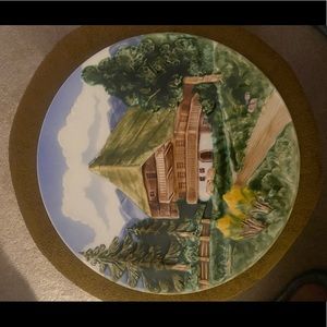 Vintage Schramberg German Hand-painted Plate
